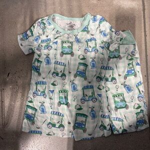 Caden Lane Kids Pajamas with Golf Designs